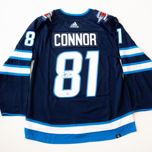 Kyle Connor henkilökohtaisesti Signeerattu Winnipeg Jets Adidas Pro Pelipaita