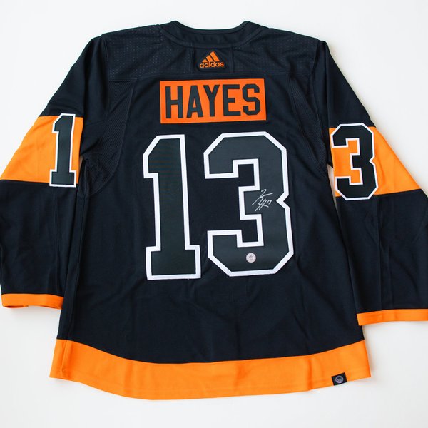 Kevin Hayes henkilökohtaisesti Signeerattu Philadelphia Flyers Adidas Alt Pro Pelipaita