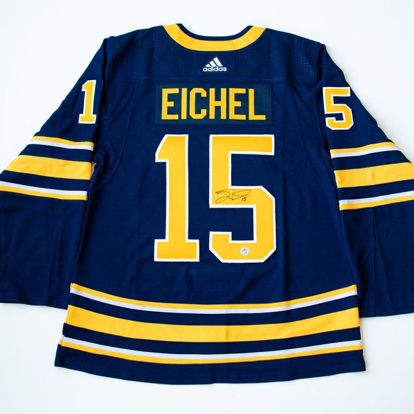Jack Eichel henkilökohtaisesti Signeerattu Buffalo Sabres  Adidas Pro Pelipaita
